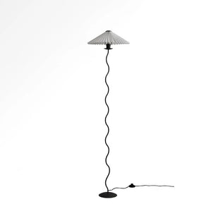 Wiggly Pleated Floor Lamp