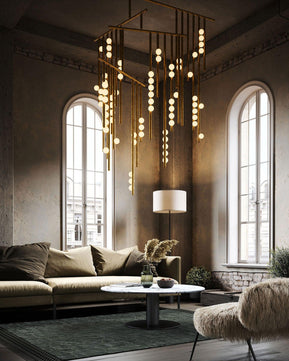 Luminous Cascade Chandelier