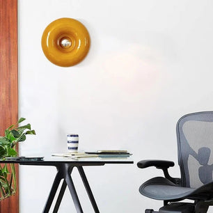 Bauhaus Glass Donut Table / Wall Lamp S77