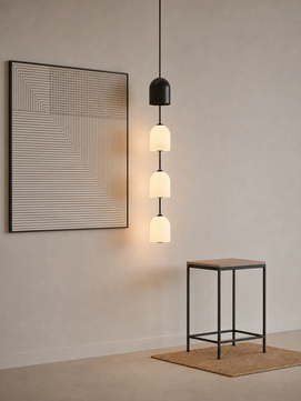 Perla Stacked Glass Pendant Light