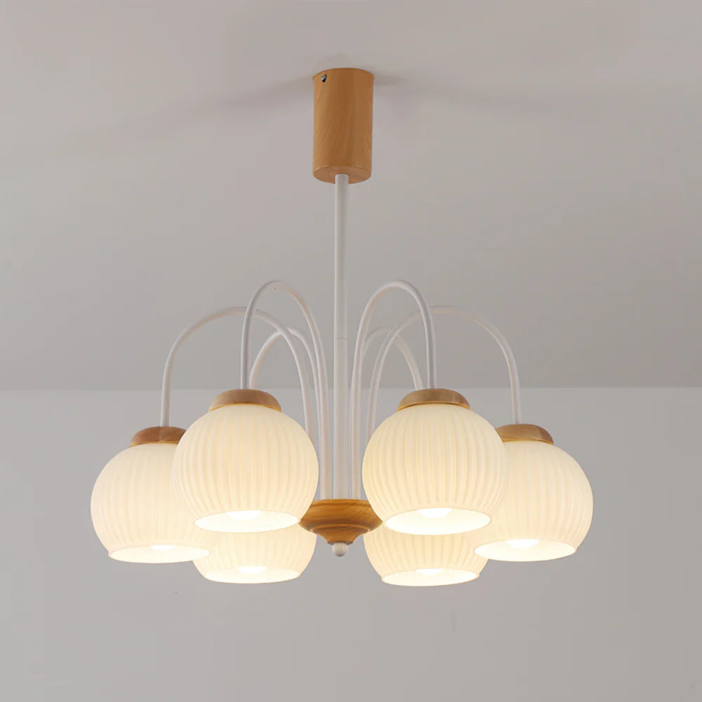 Molecural Wood Chandelier