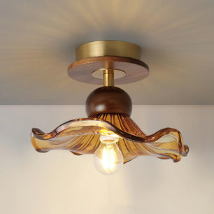 Kapok Wood Ceiling Light