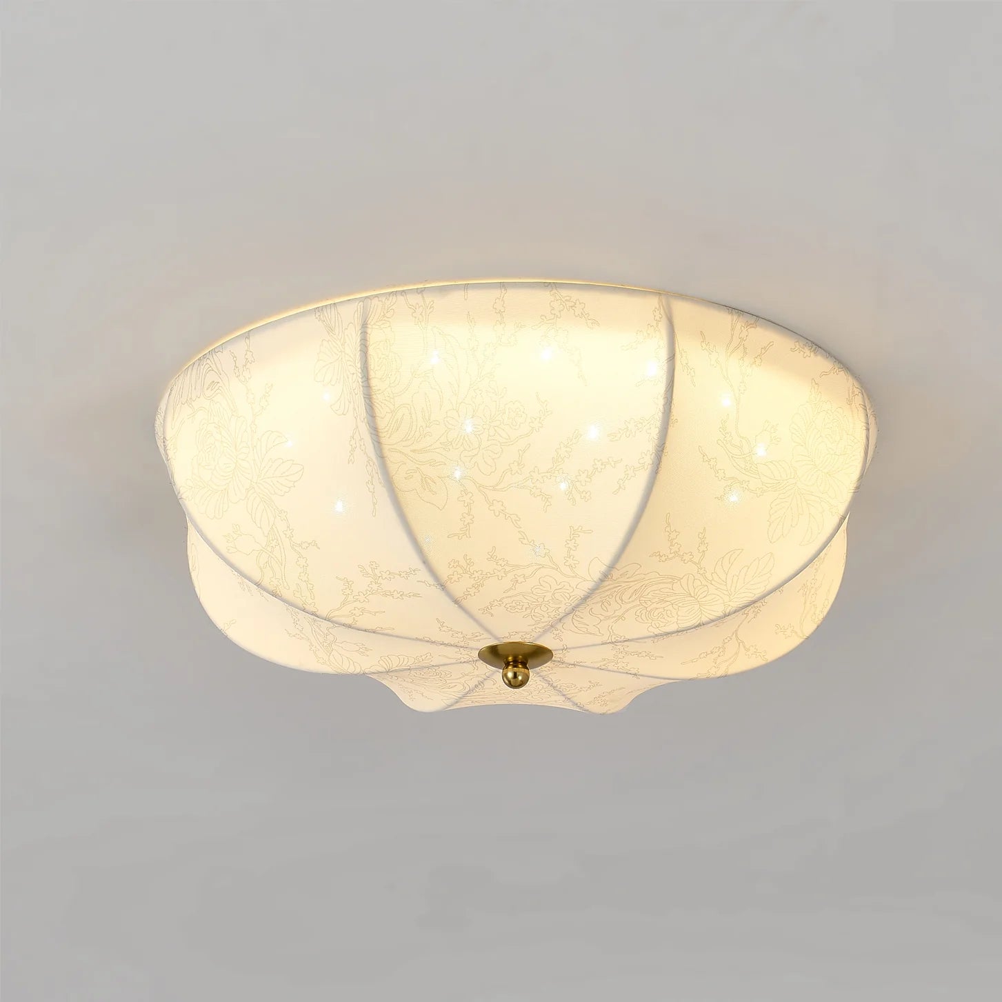 Orchid Fabric Ceiling Lamp