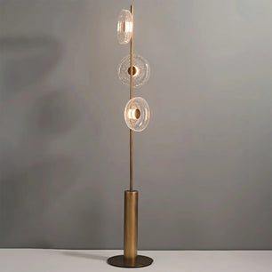 Glacier Crackle Glass Floor Lamp