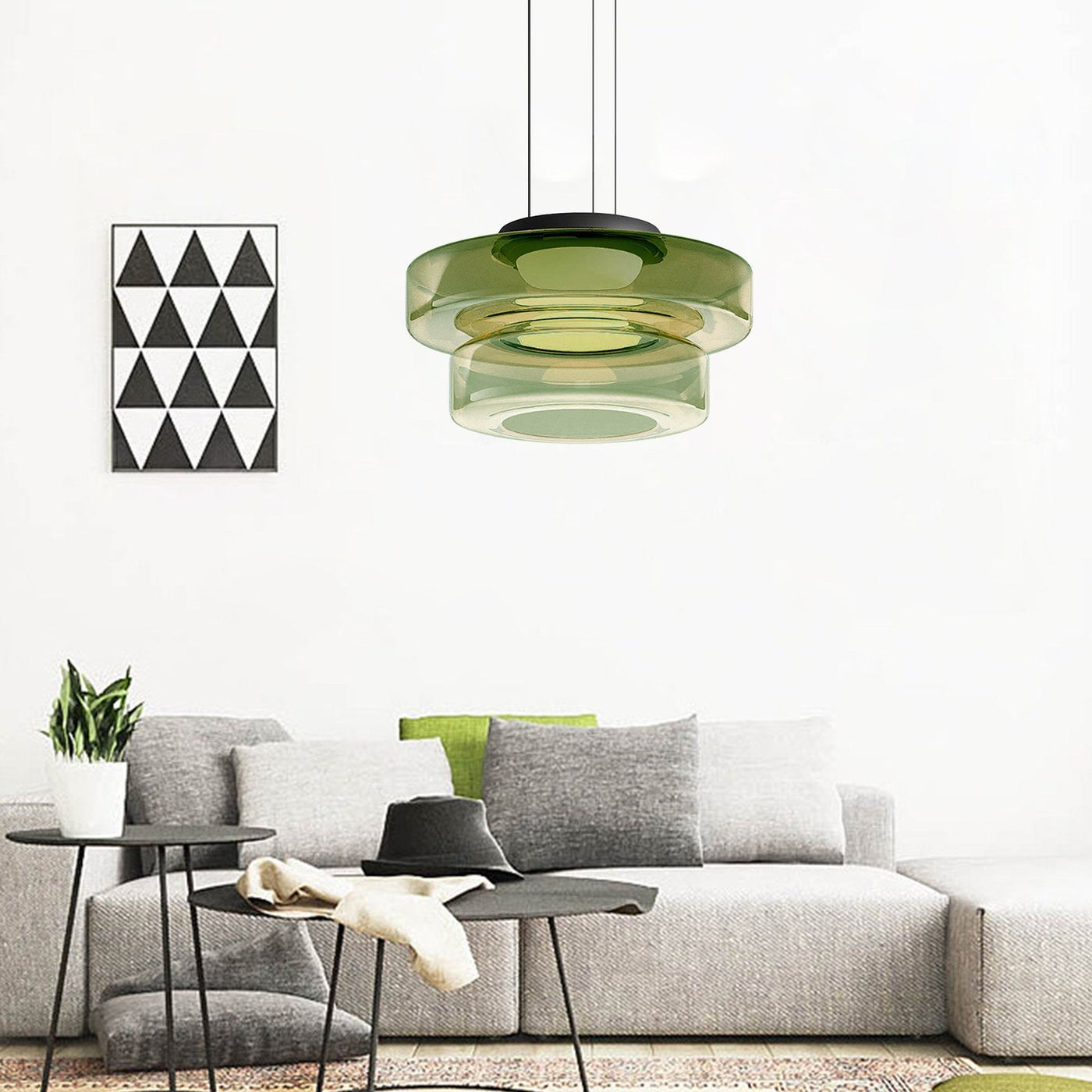 Nordic postmodern creative glass pendant light