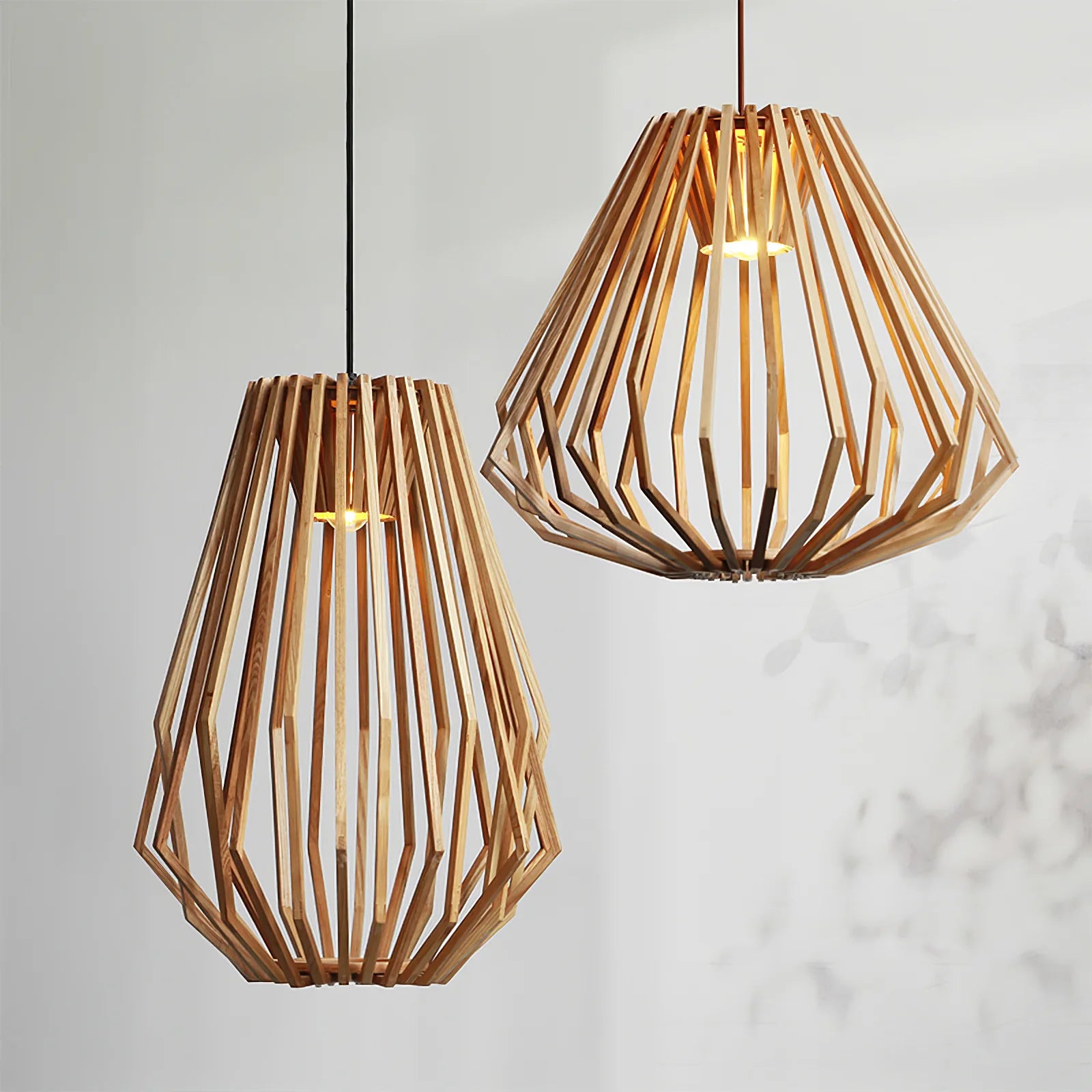 Wood Cage Pendant Lamp