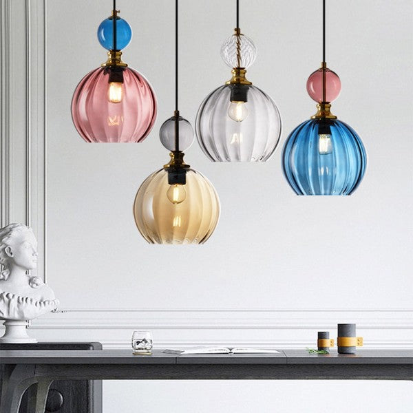 Vintage Colorful Glass Pendant Light S138