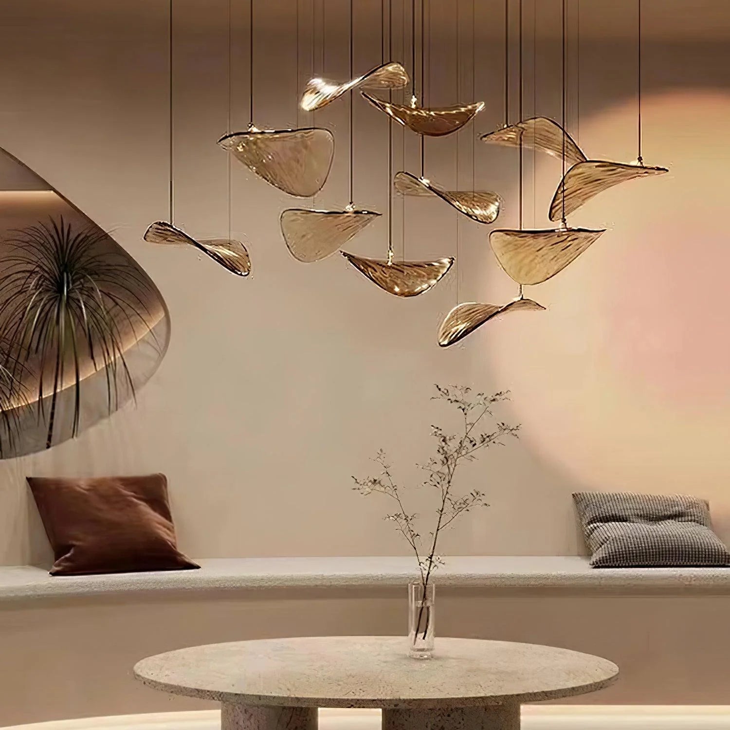 Floating Leaf Chandelier