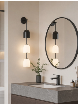 Perla Stacked Glass Sconces
