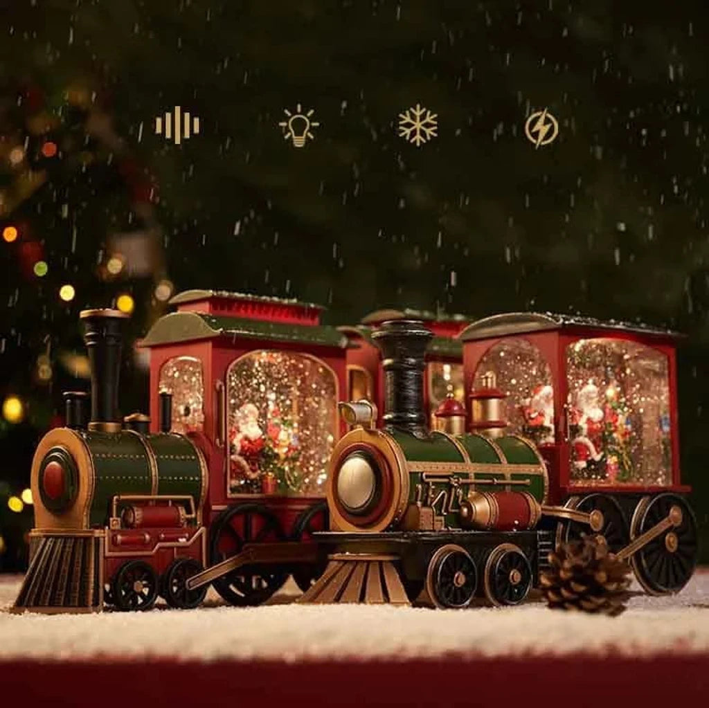 Santa Claus Train Ornamente