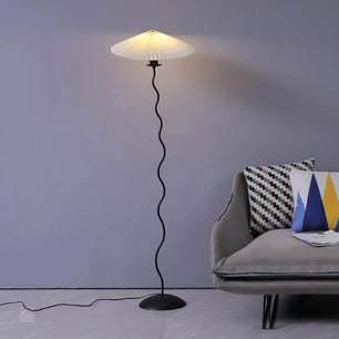 Wiggly Pleated Floor Lamp