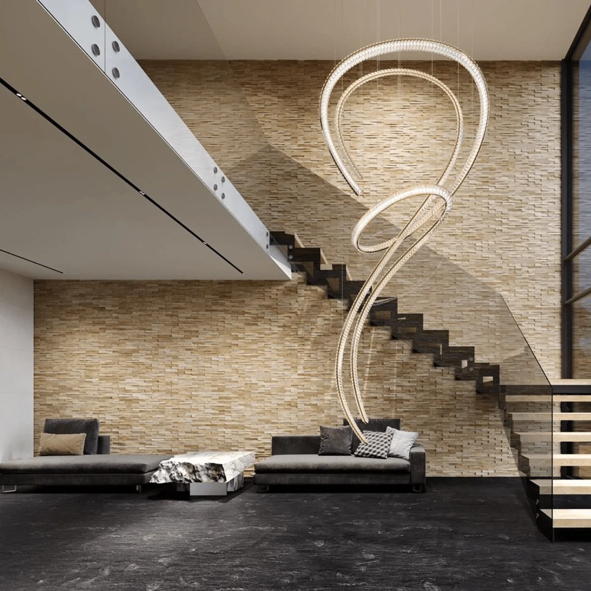 Spiral Customized Chandelier