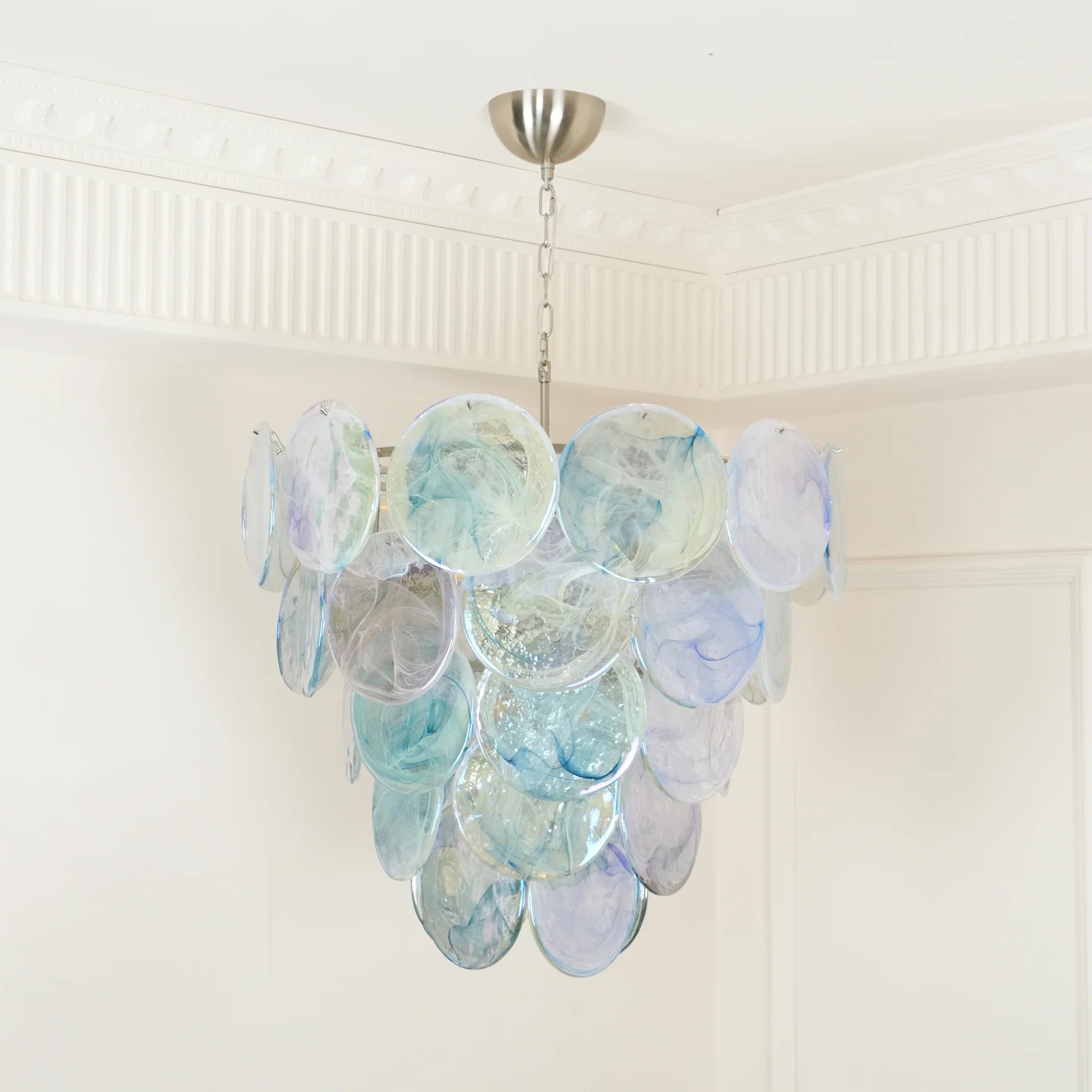 Vistosi Blue Murano Chandelier