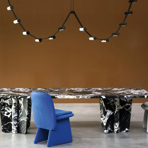 Curve Leather Chandelier