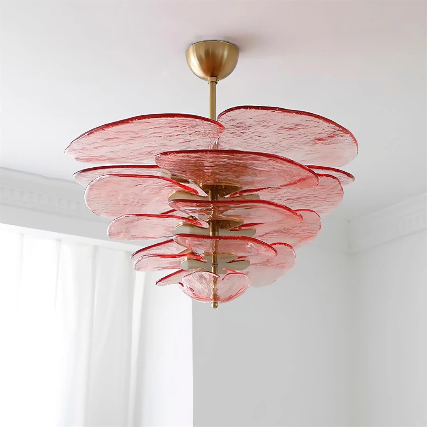 Lotus Leaf Murano Chandelier