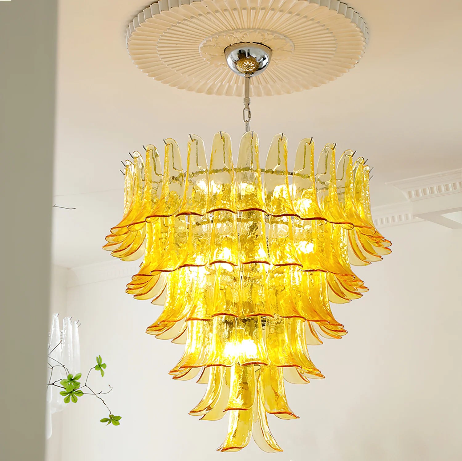 Murano Petal Chandelier