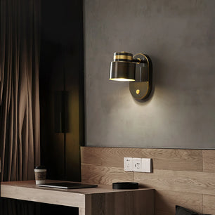 Brass Cylinder Wall Lamp