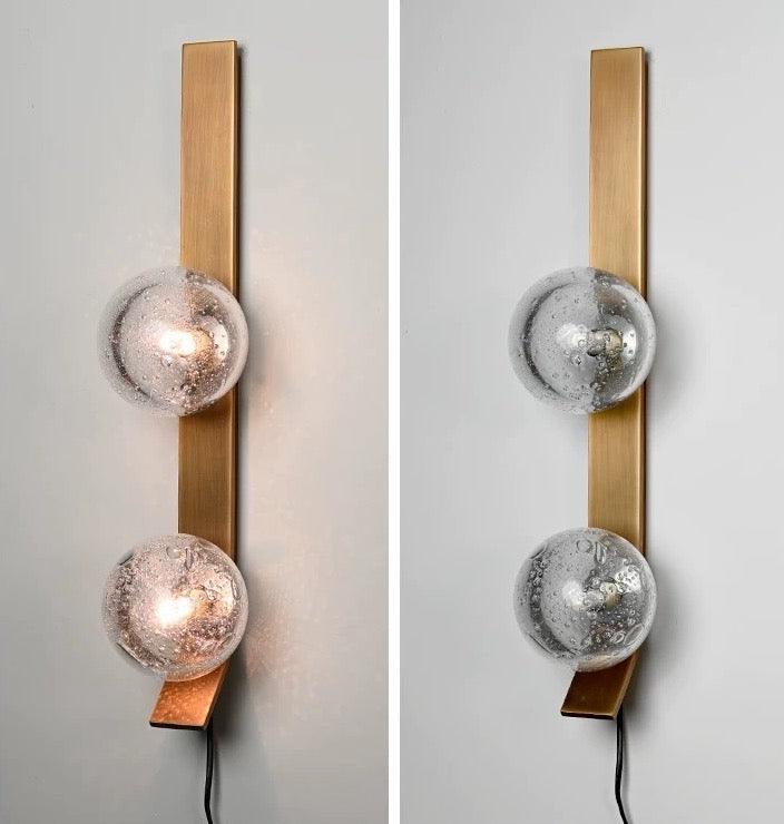 Bolla Bubble Glass Wall Sconce