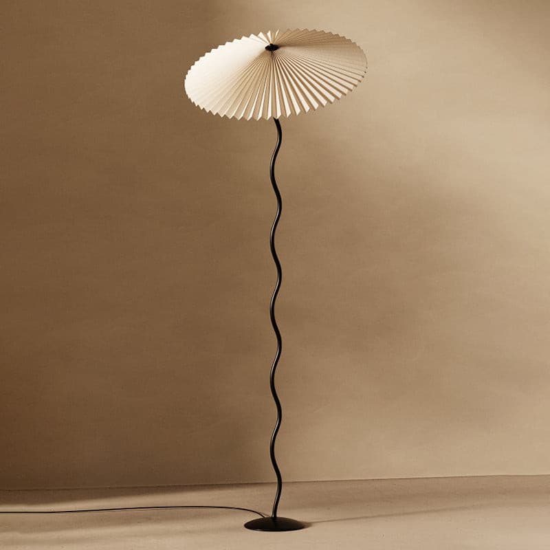 Wiggly Pleated Floor Lamp