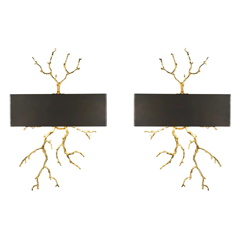 Brass Branch Wall Lamp