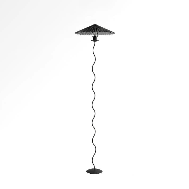 Wiggly Pleated Floor Lamp