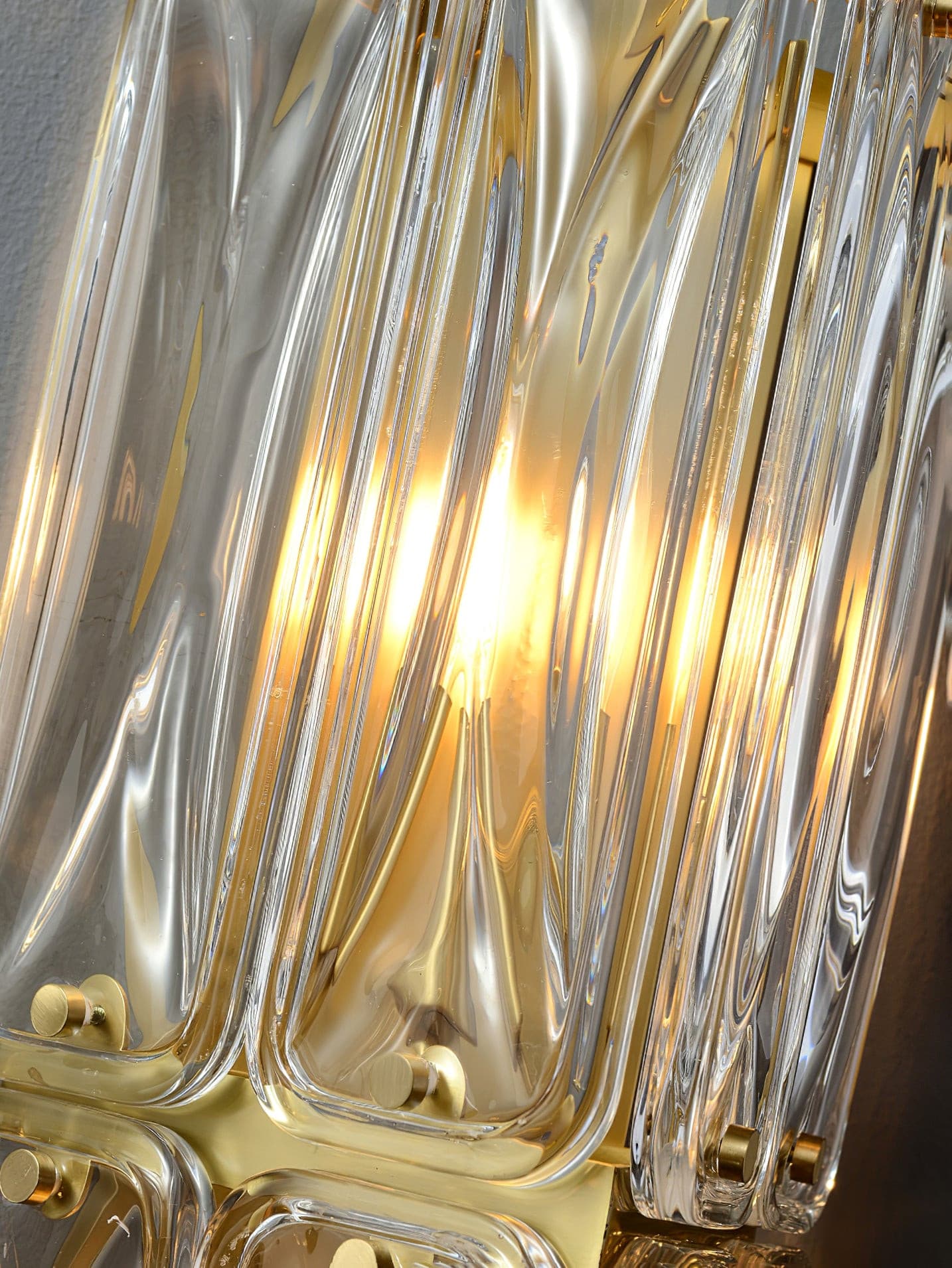 Triangular Glass Wall Light