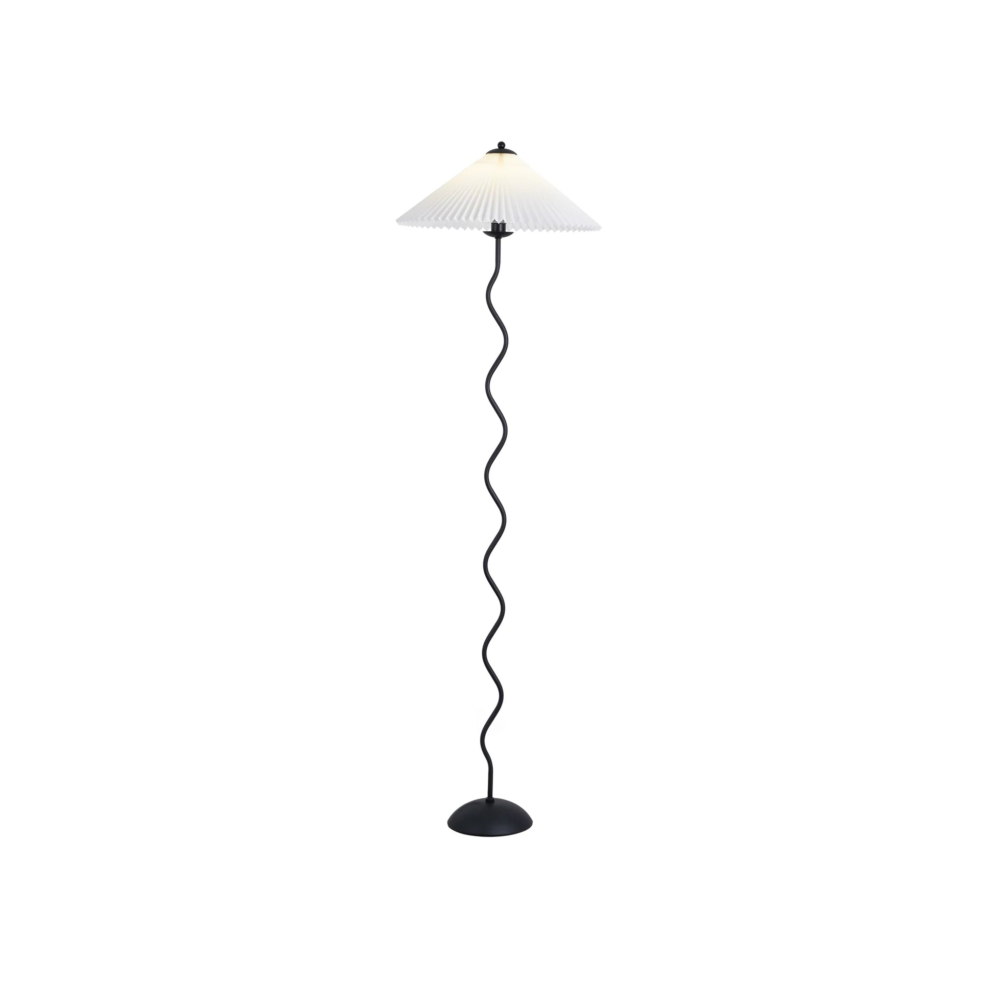 Wiggly Pleated Floor Lamp