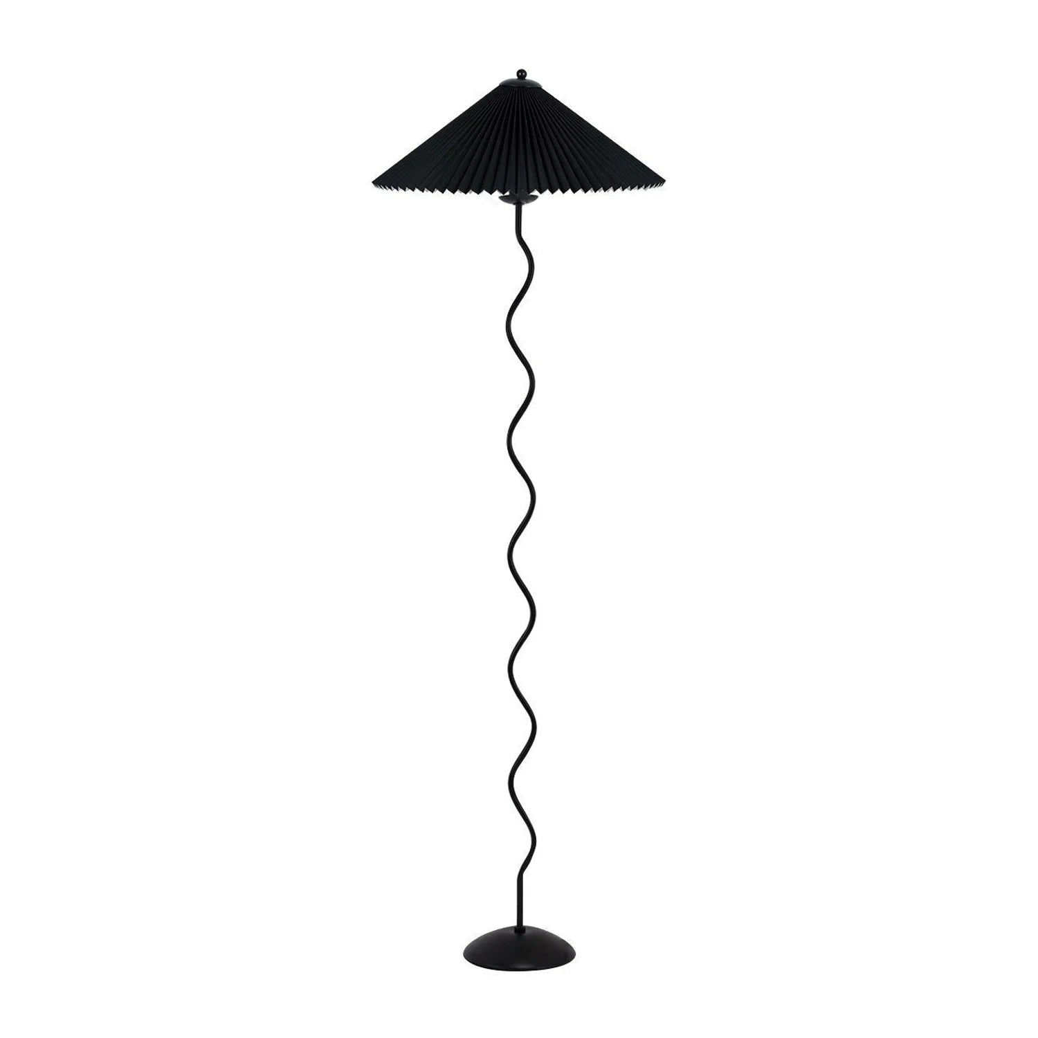 Wiggly Pleated Floor Lamp