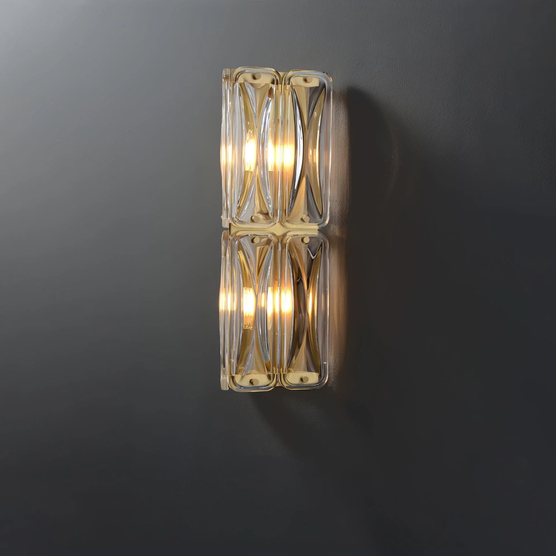 Triangular Glass Wall Light