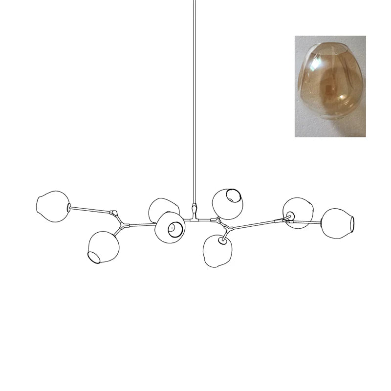 Perry Globe Horizontal Chandelier