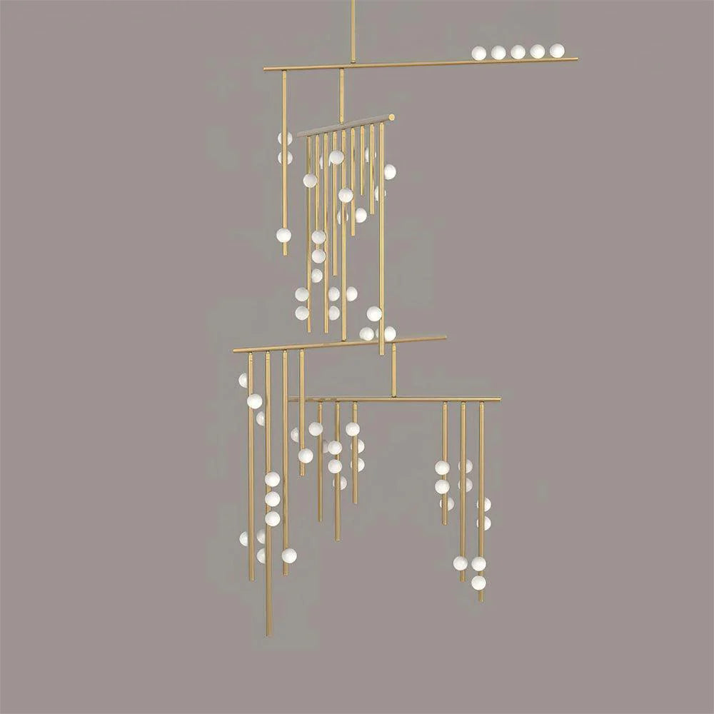 Luminous Cascade Chandelier