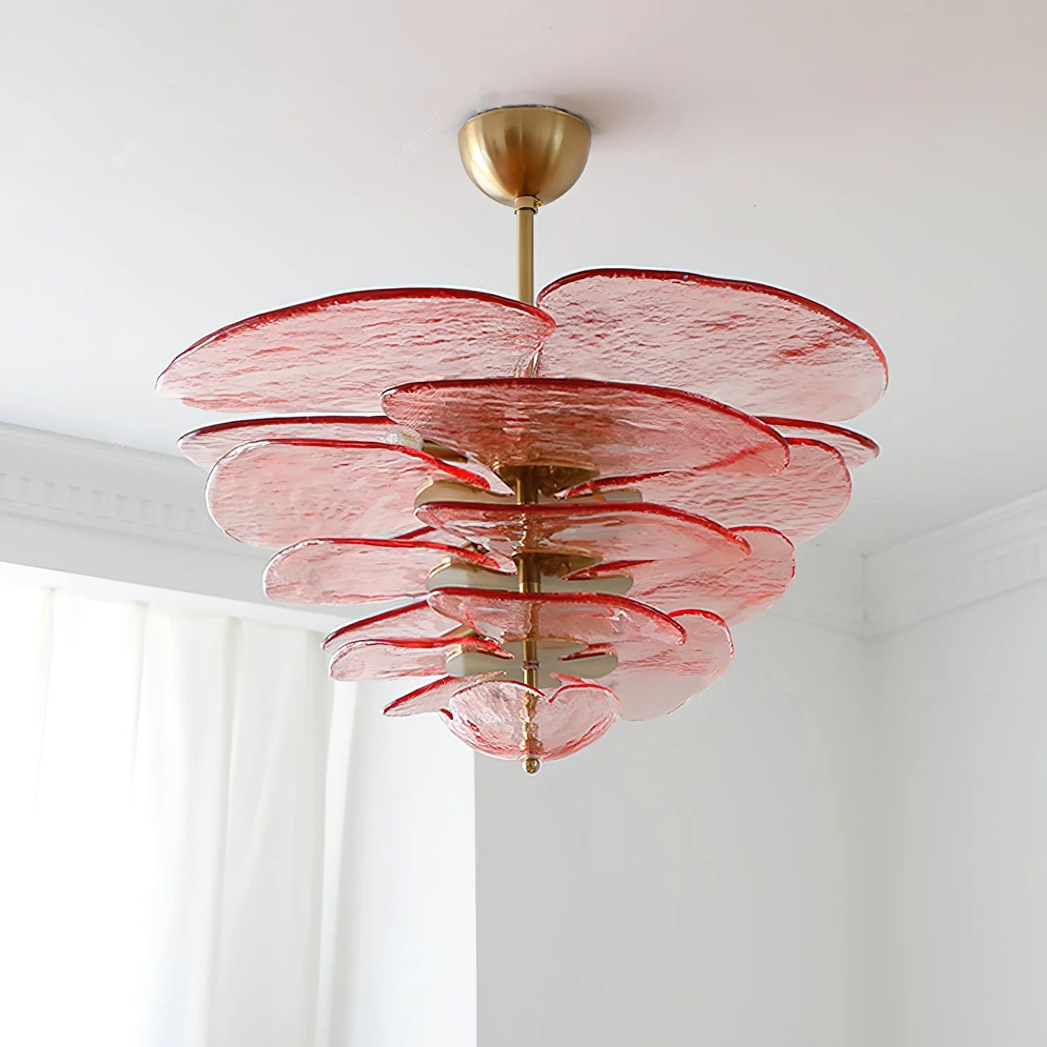 Lotus Leaf Murano Chandelier