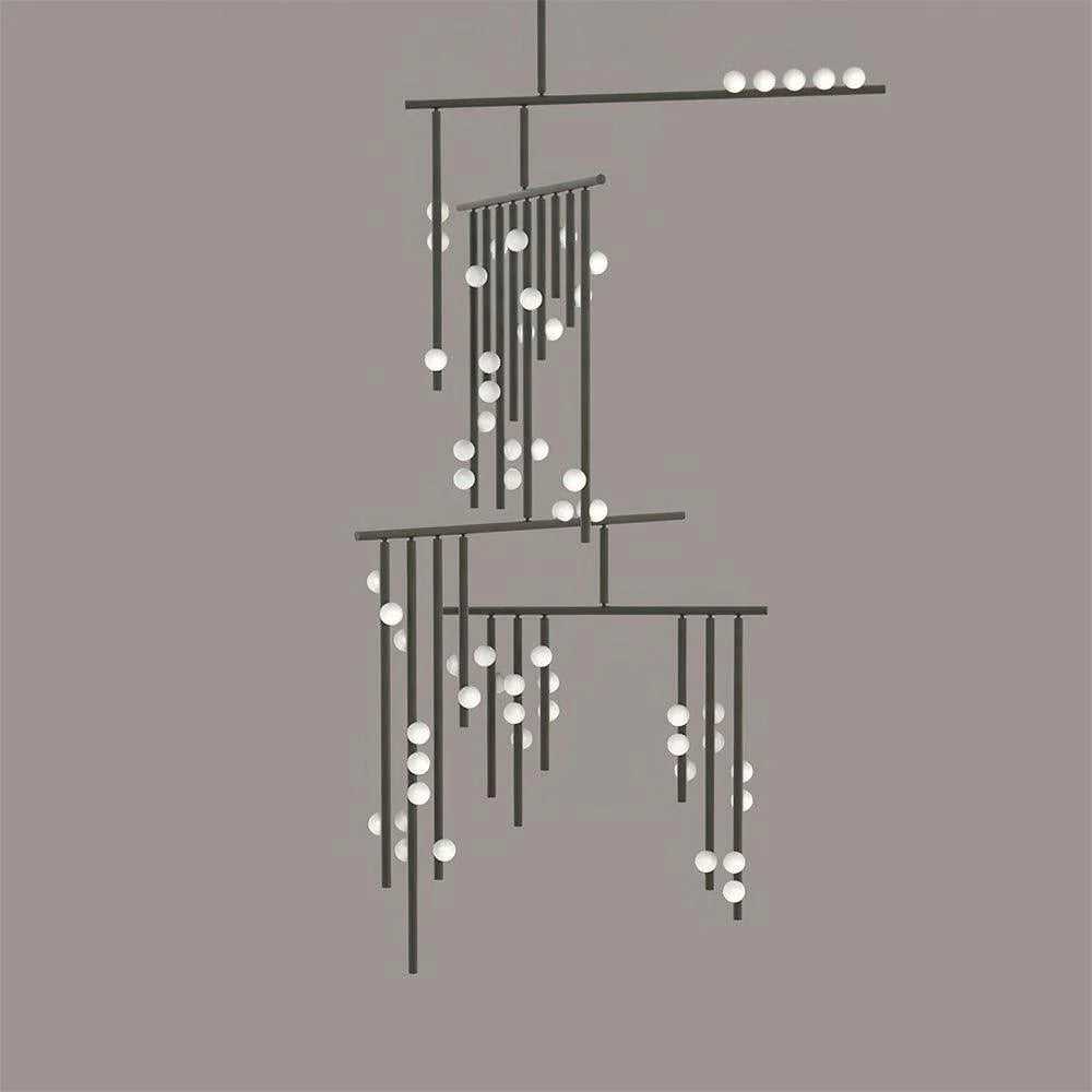 Luminous Cascade Chandelier