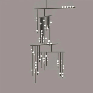 Luminous Cascade Chandelier