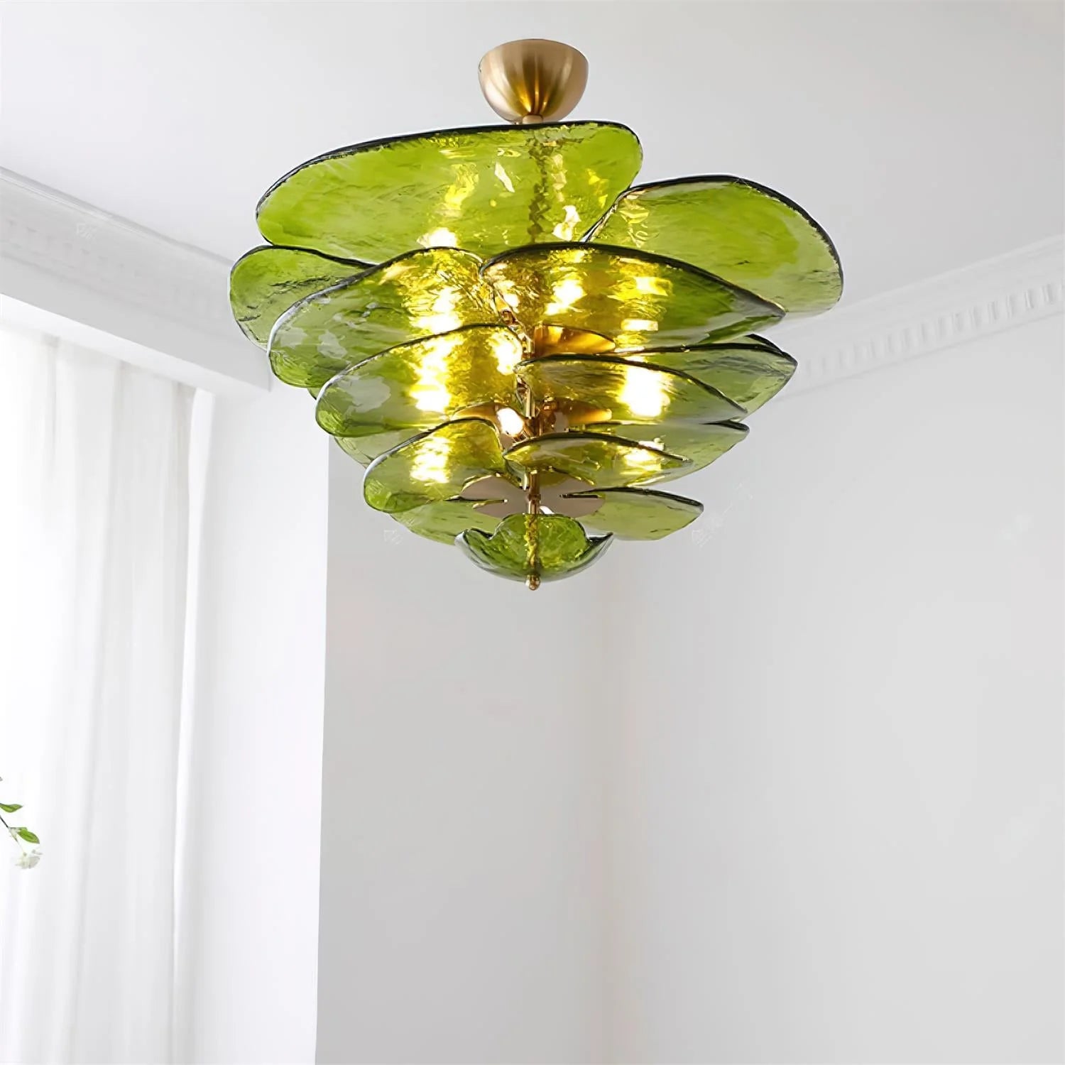 Lotus Leaf Murano Chandelier