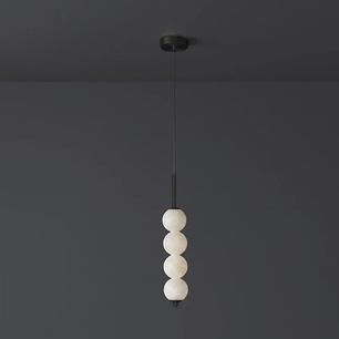 Alabaster Bead Pendant Light