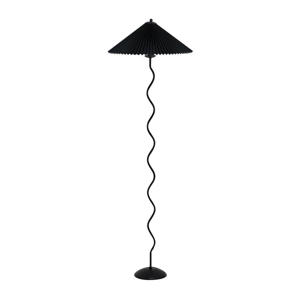 Wiggly Pleated Floor Lamp