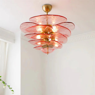 Lotus Leaf Murano Chandelier