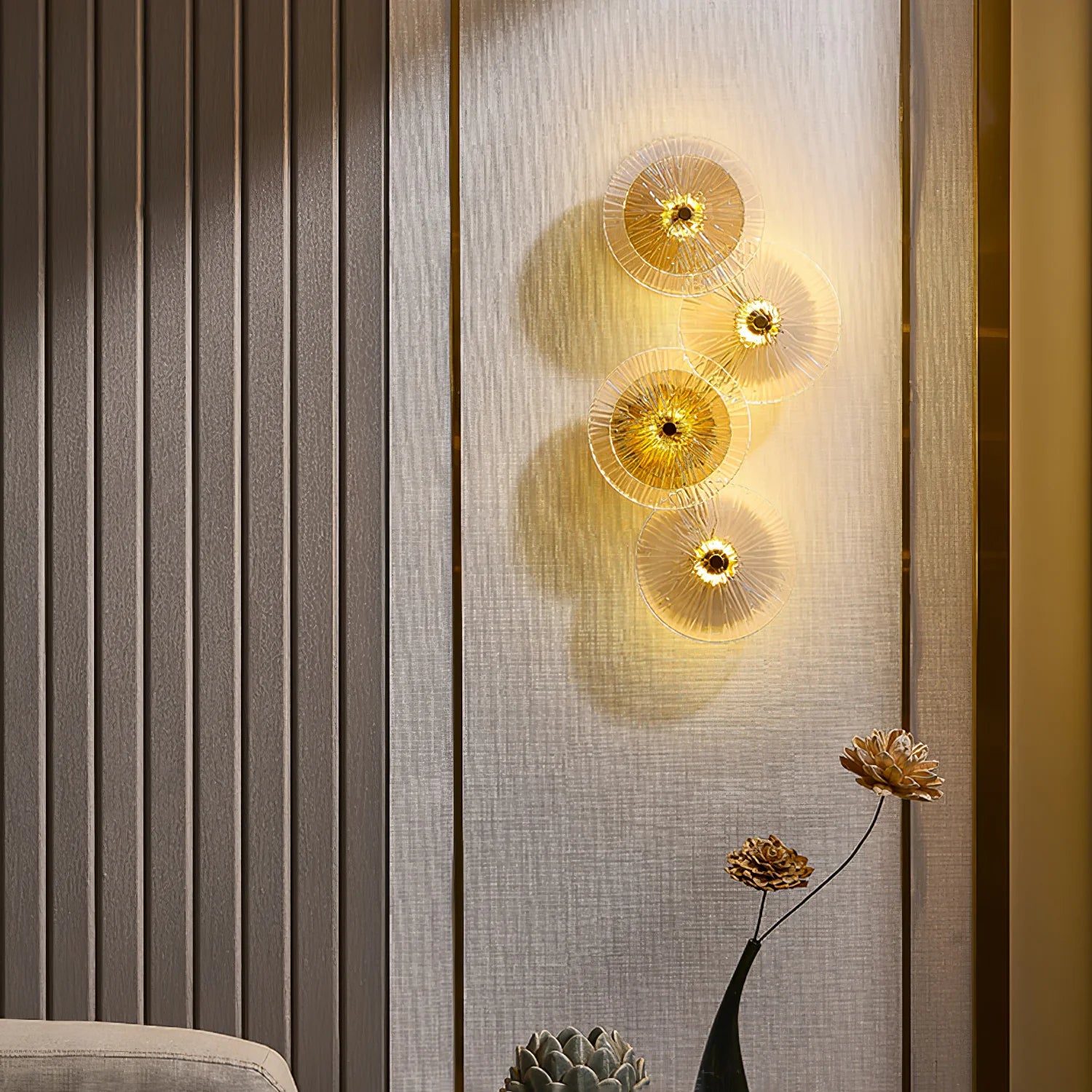 Lotus Leaves Wall Lamp