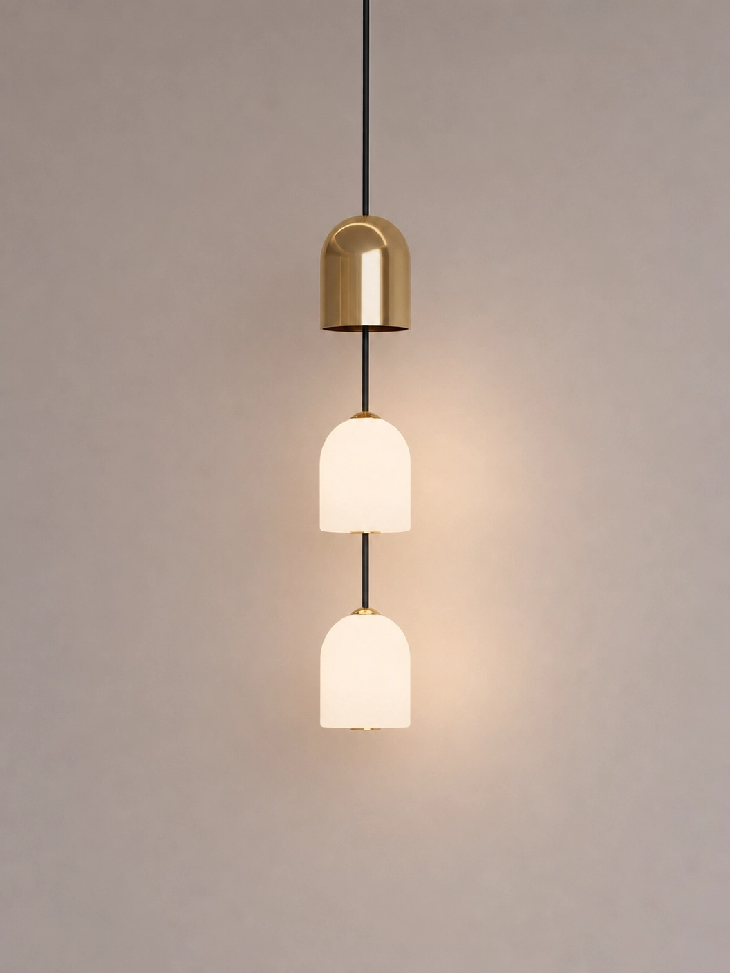 Perla Stacked Glass Pendant Light