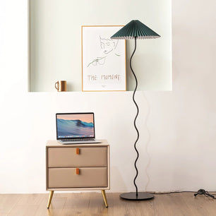 Wiggly Pleated Floor Lamp