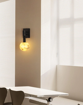 Volterra Alabaster Orb Sconce