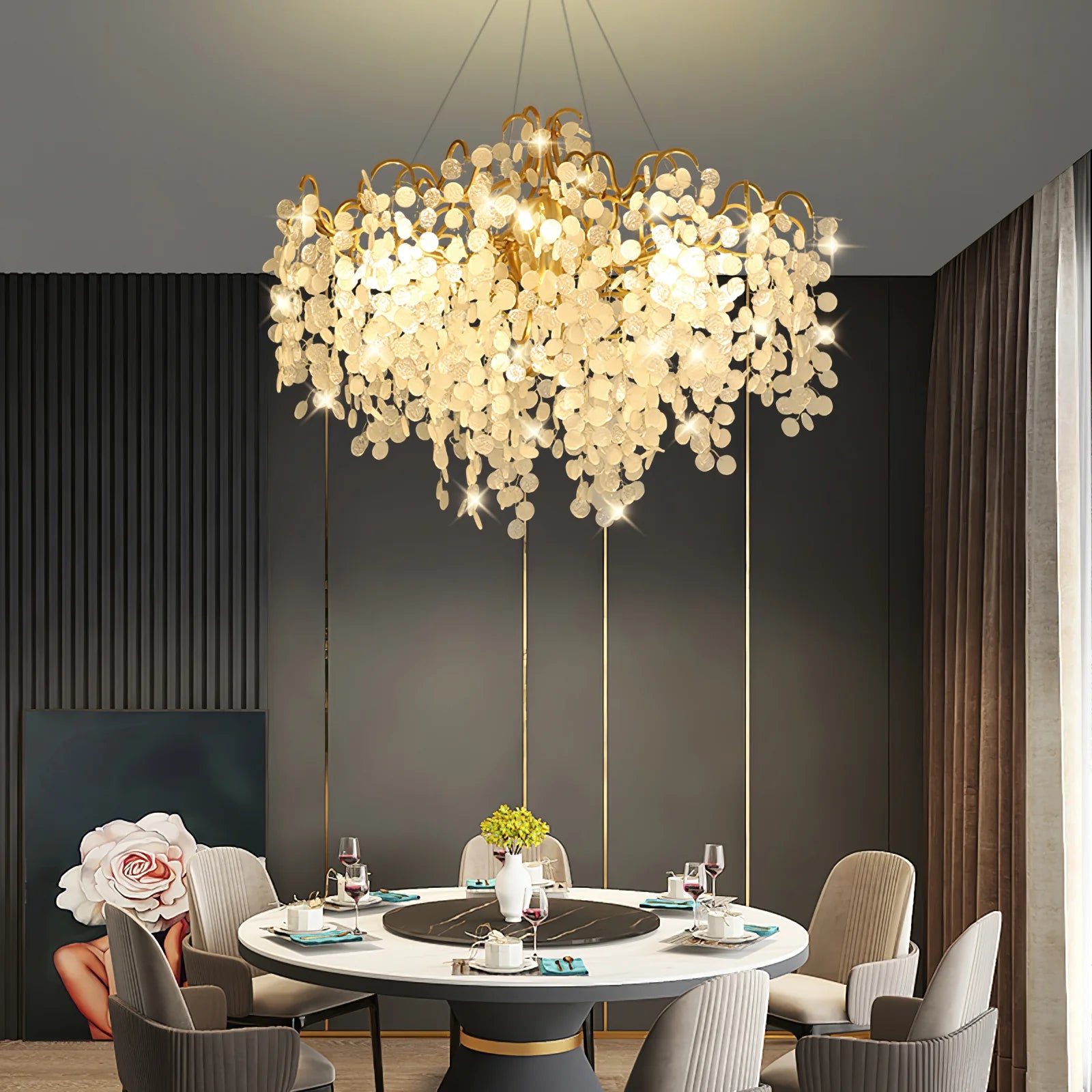 Shiro Noda Round Chandelier