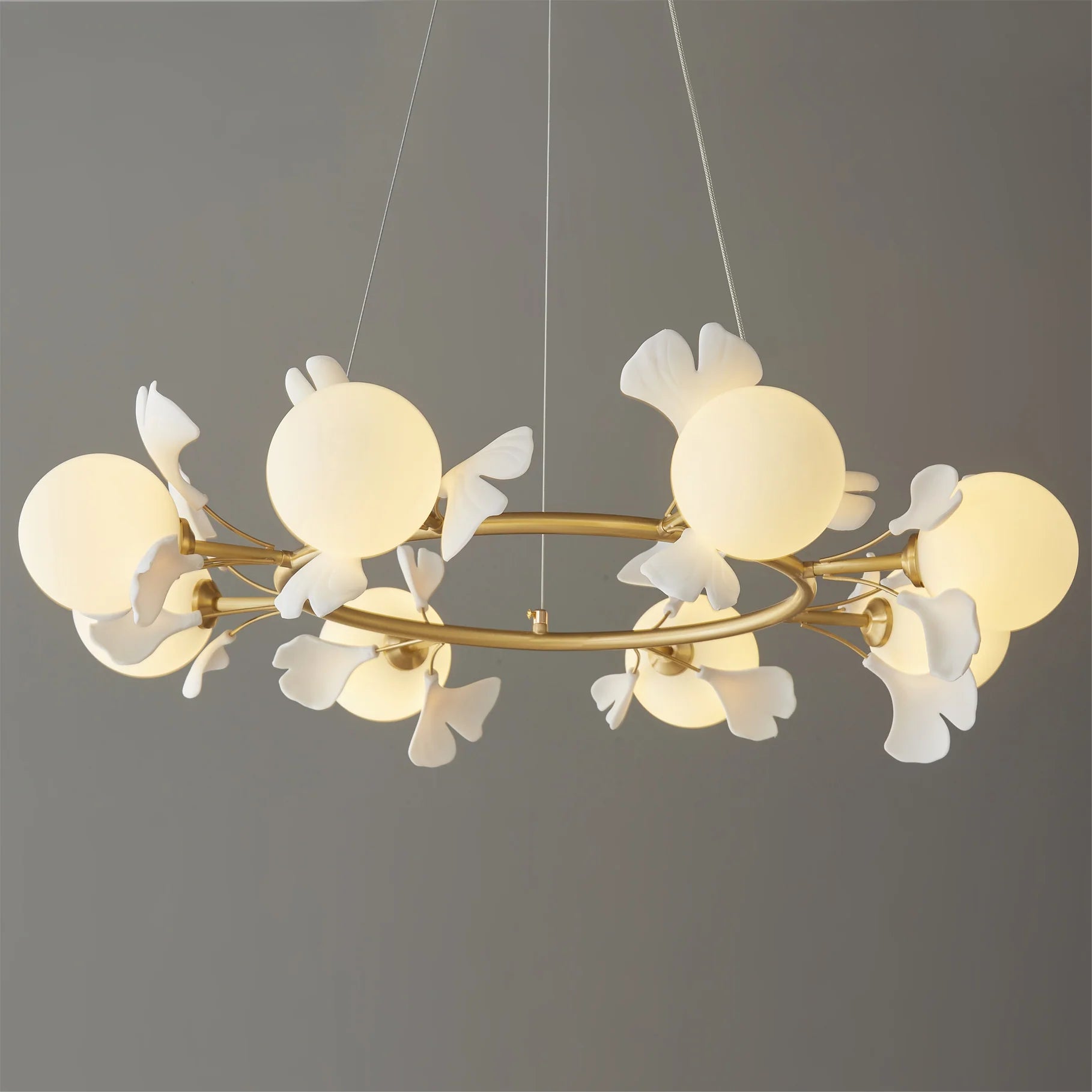 Allanie Gingko Round Chandelier