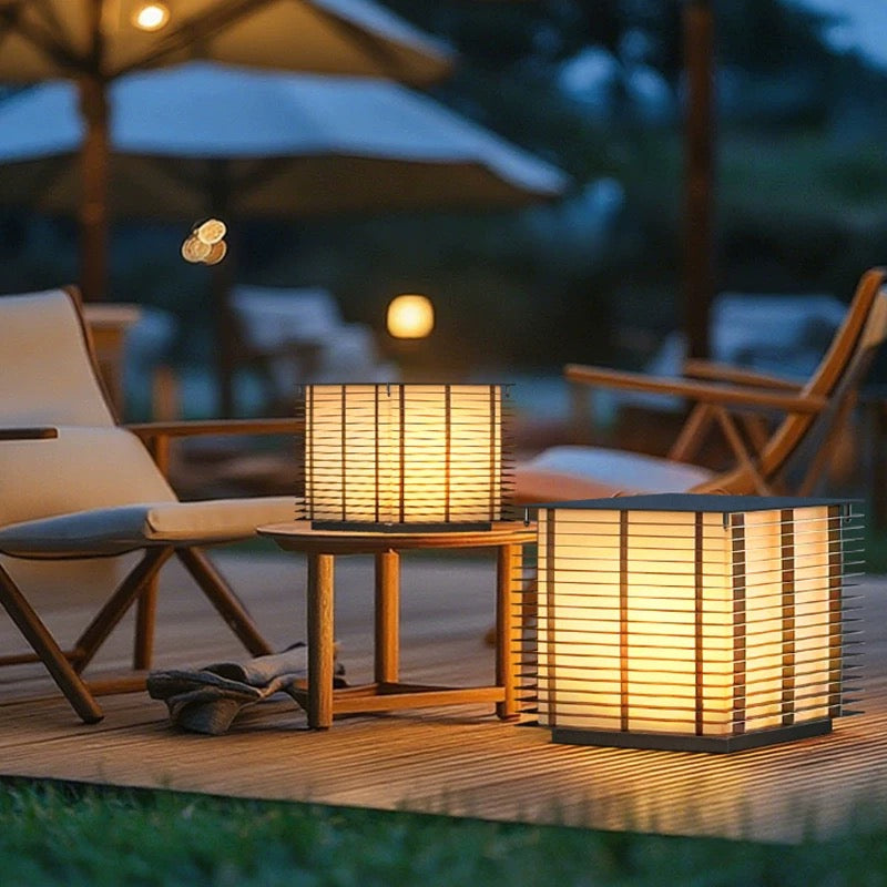 Dojo Lantern Outdoor Lamp With Solar Panel