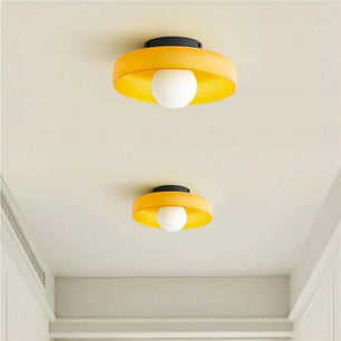 Modern Round Flush Mount Morandi Ceiling Light S80