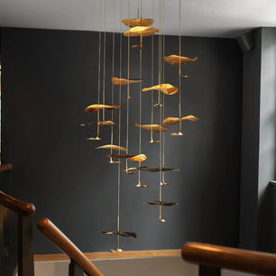 Lotus Leaf Chandelier