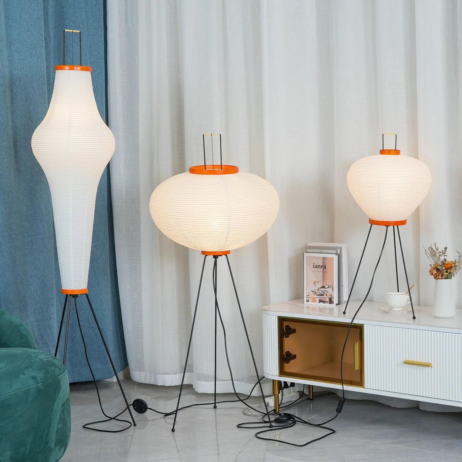 Washi Paper Floor Lamp