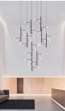 Orbit Cascade Multi-Globe Chandelier