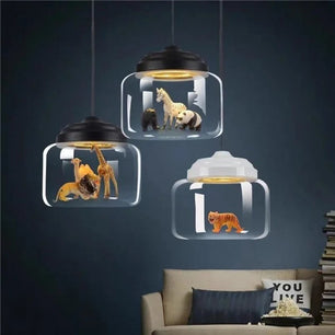 Creative Little Zoo Glass Pendant Light S91